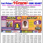 Dear Lottery Sambad 1PM Live Result Today